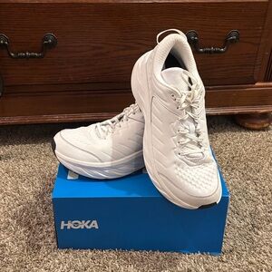 Hoka White Athletic Sneakers